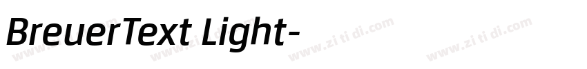 BreuerText Light字体转换